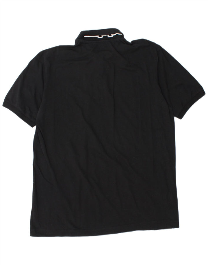 Męska koszulka polo Kappa 2XL Czarna bawełniana