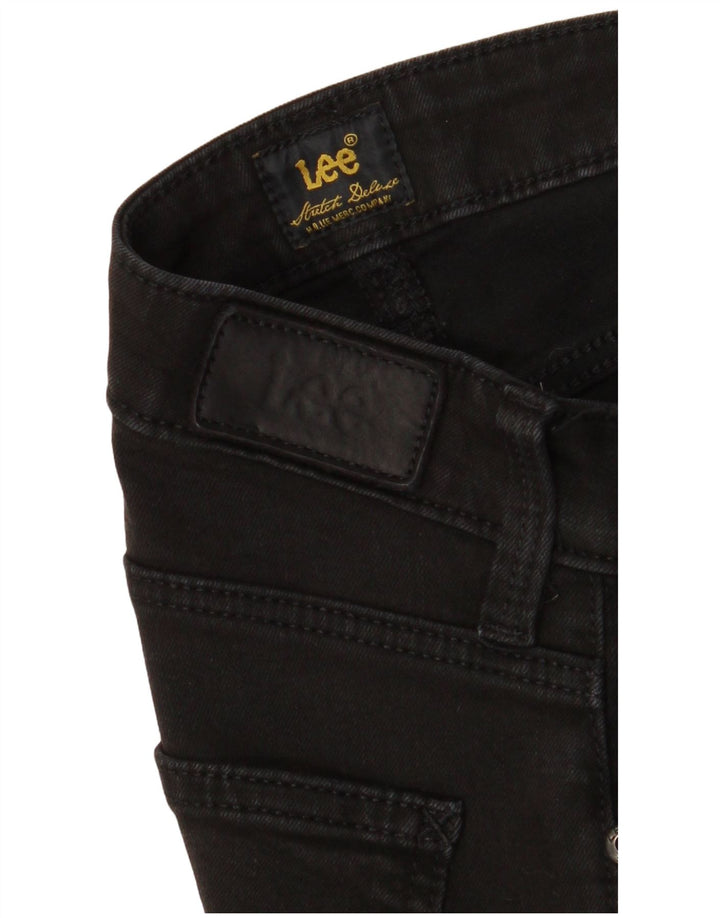 Damskie jeansy Lee Straight W26 L28 czarne