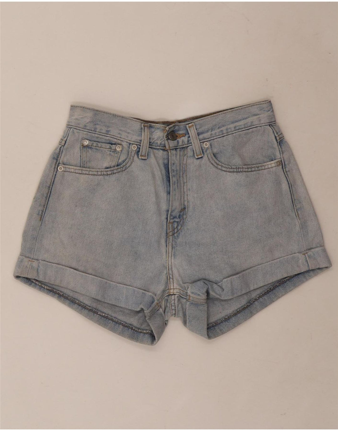 Damskie spodenki jeansowe Levi's W27 Małe, niebieskie, bawełniane