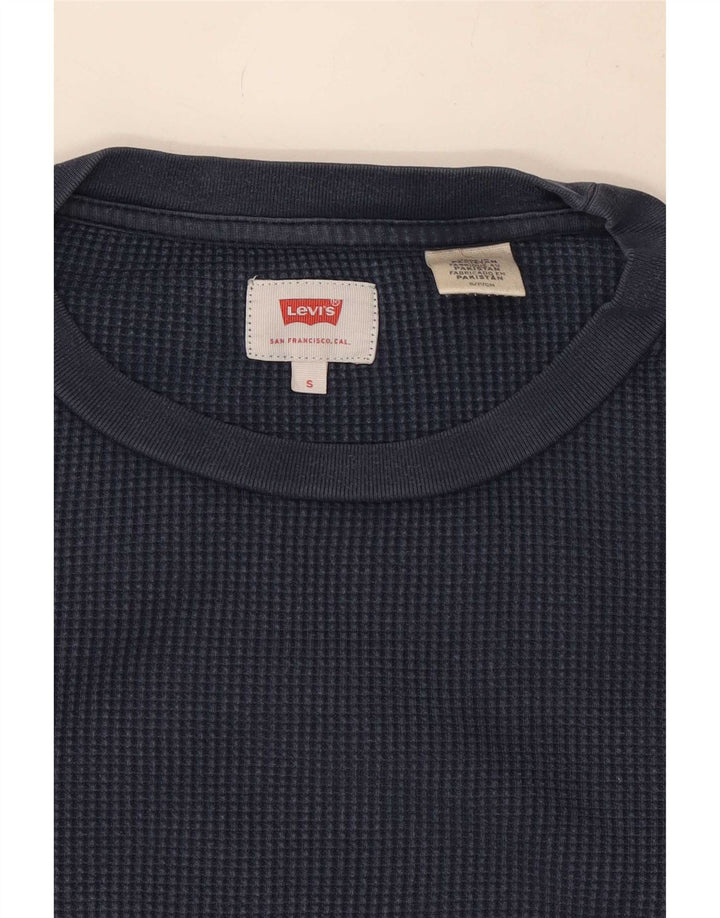 Męski top Levi's z długim rękawem, mały, granatowy