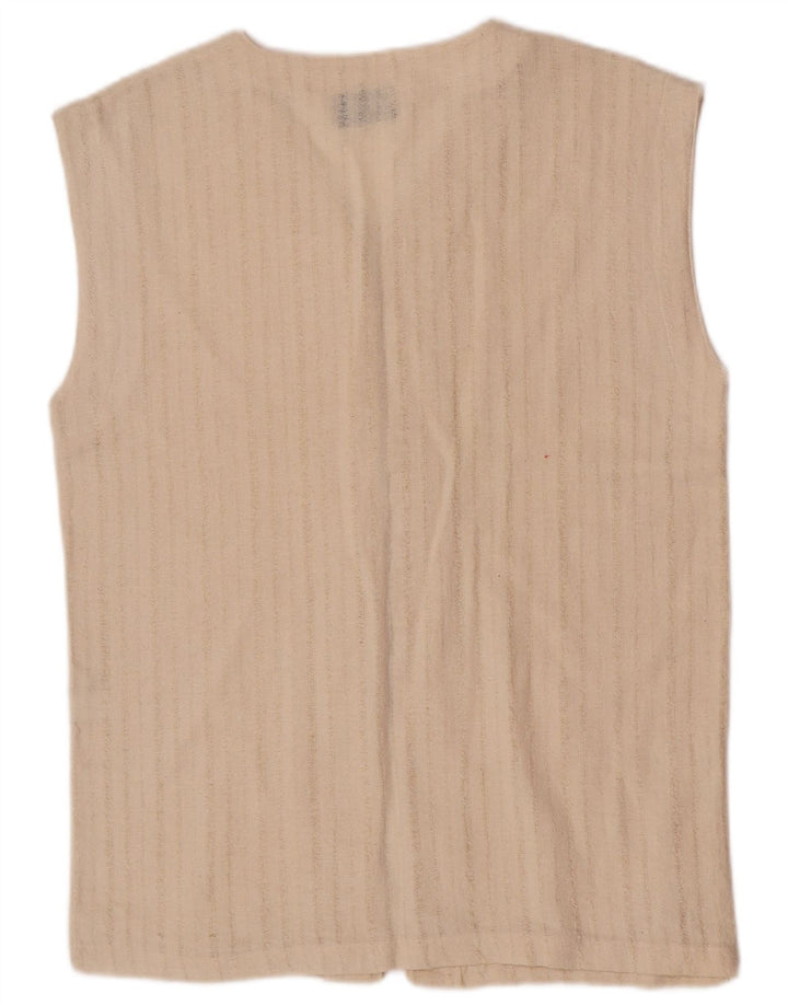 Damska kamizelka Mills UK 16, duża, bawełniana w białe paski