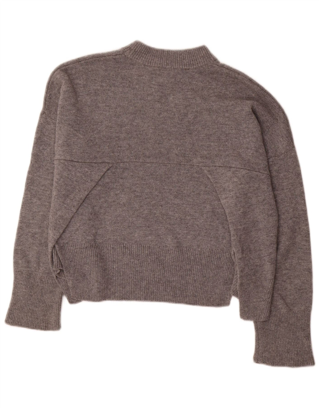 Whistles Damski sweter oversize z golfem UK 10 Small, szara wełna