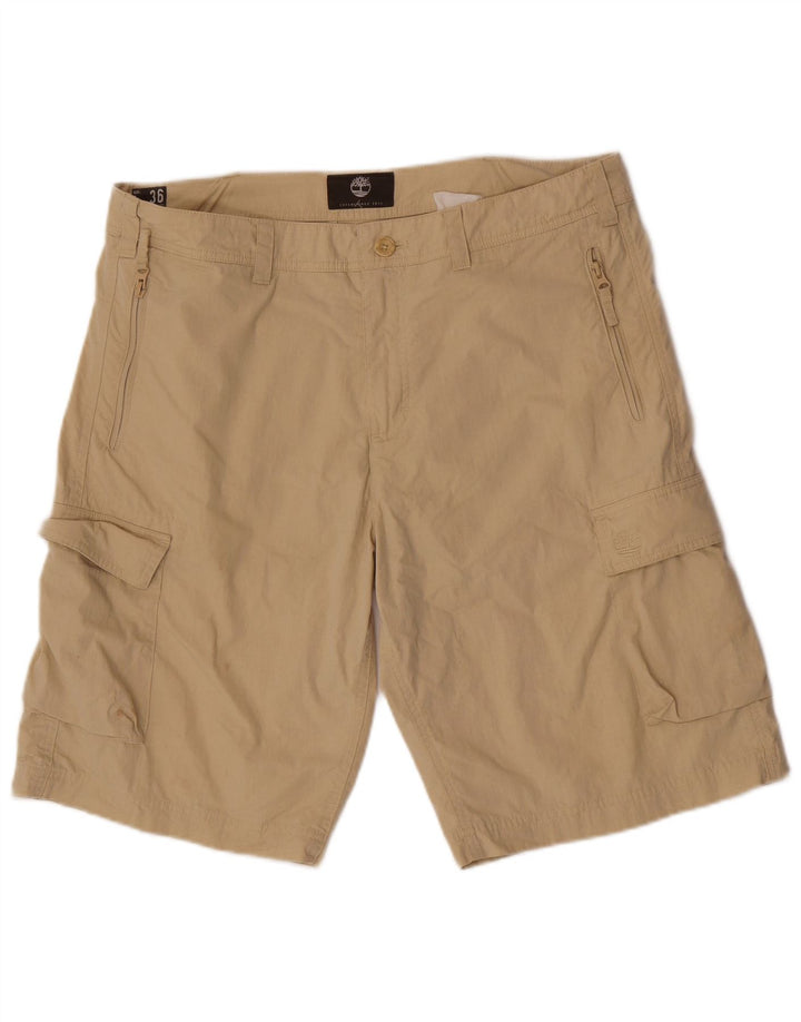 Męskie spodenki cargo Timberland W36, duże, beżowe, bawełniane