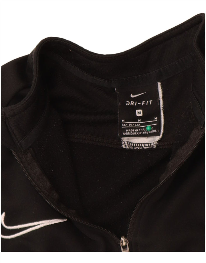 Chłopięcy sweter dresowy Nike Dri Fit 10-11 lat, średni czarny, blok kolorów