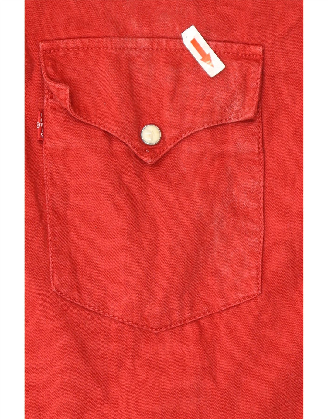 Koszula męska Levi's 2XL czerwona bawełniana