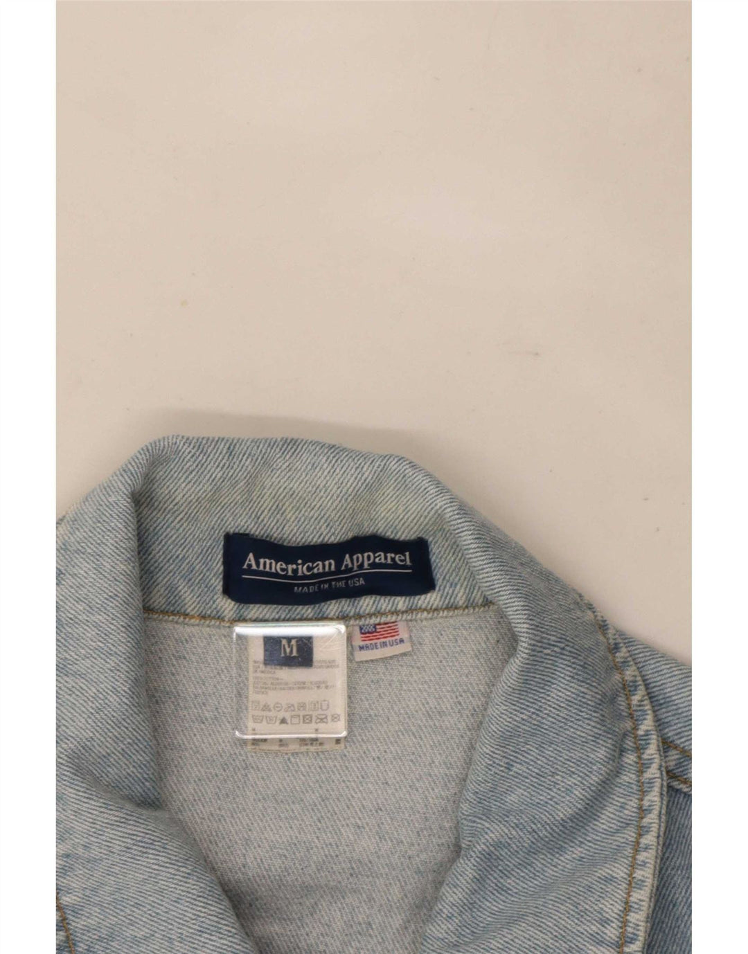 Męska kurtka dżinsowa American Apparel UK 38, średnia niebieska, bawełniana