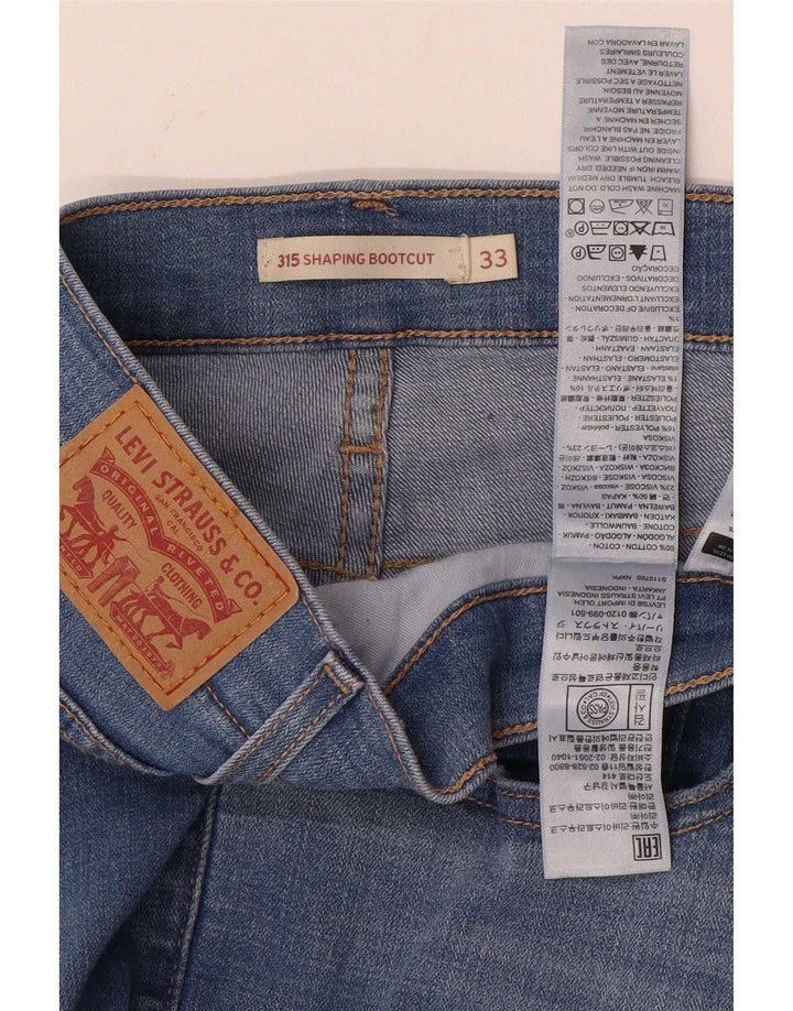 Damskie dżinsy Levi's 315 Shaping Bootcut W33 L32 Niebieska bawełna