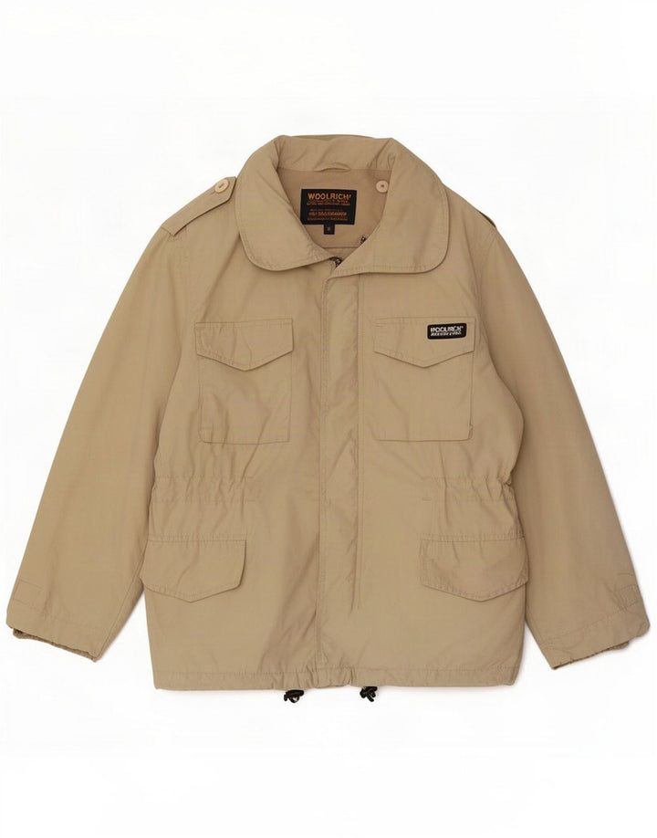 Woolrich Kurtka wojskowa chłopięca 9-10 lat beżowa bawełniana