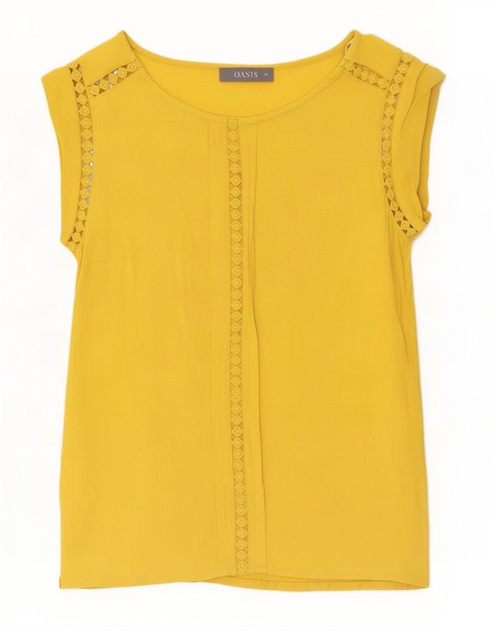 Damska tunika Oasis UK 10 Small, żółta wiskoza