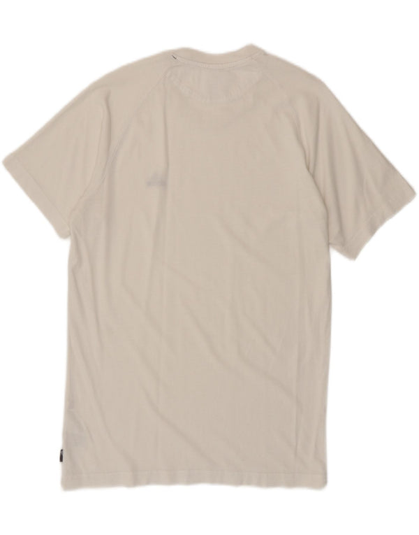 Adidas Męski T-Shirt Top Mały Off White Cotton