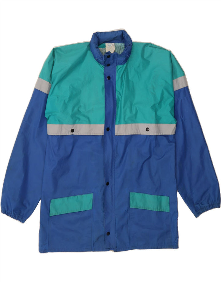 VINTAGE Mens Hooded Rain Jacket UK 38 Medium Multicoloured Polyamide Vintage Vintage and Second-Hand Vintage from Messina Hembry 