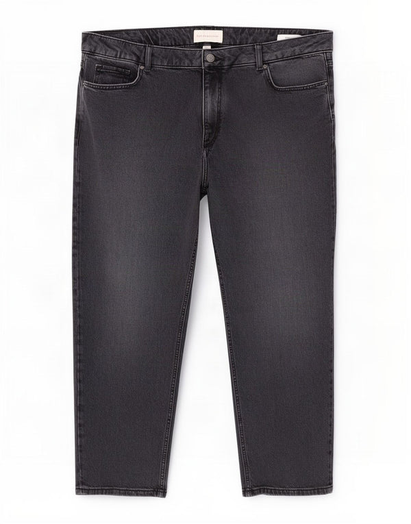 Marks & Spencer Womens High Waist Straight Jeans UK 22 3XL W40 L25 Black