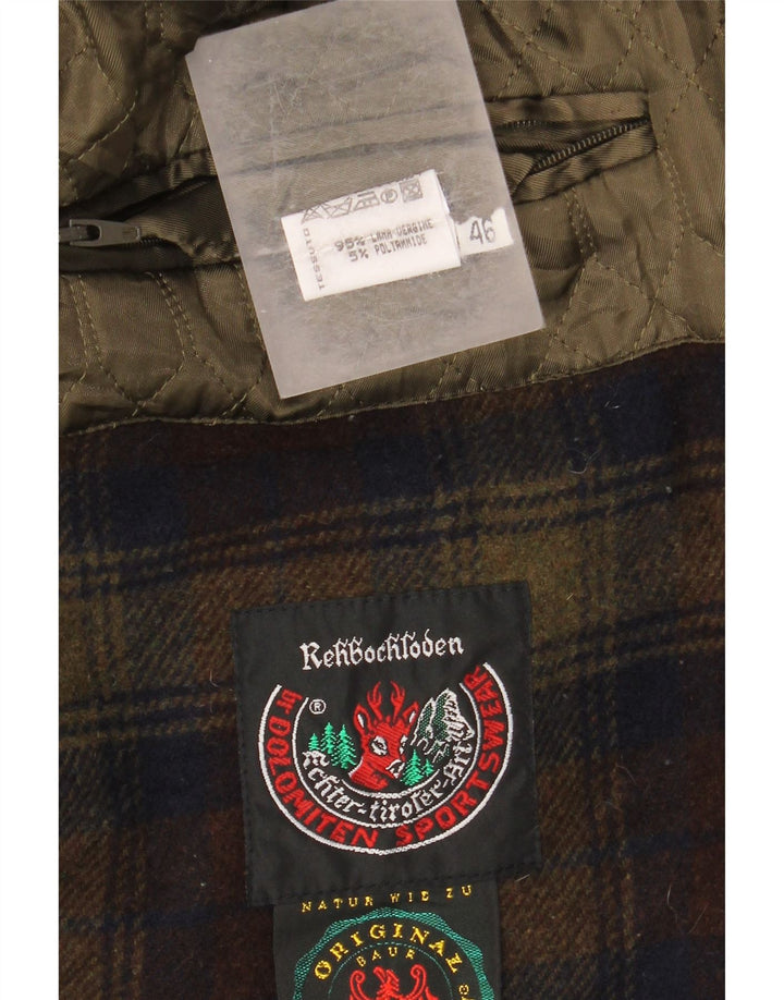 Płaszcz męski Rehbochloden UK 46 3XL Wełna khaki