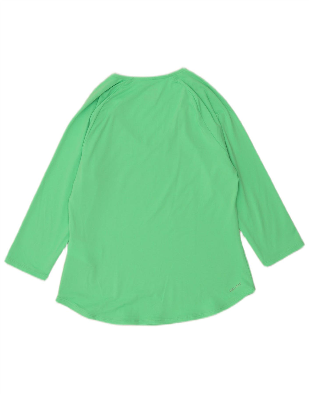 Damska koszulka Nike Dri Fit z rękawem 3/4, UK 12, średni zielony poliester