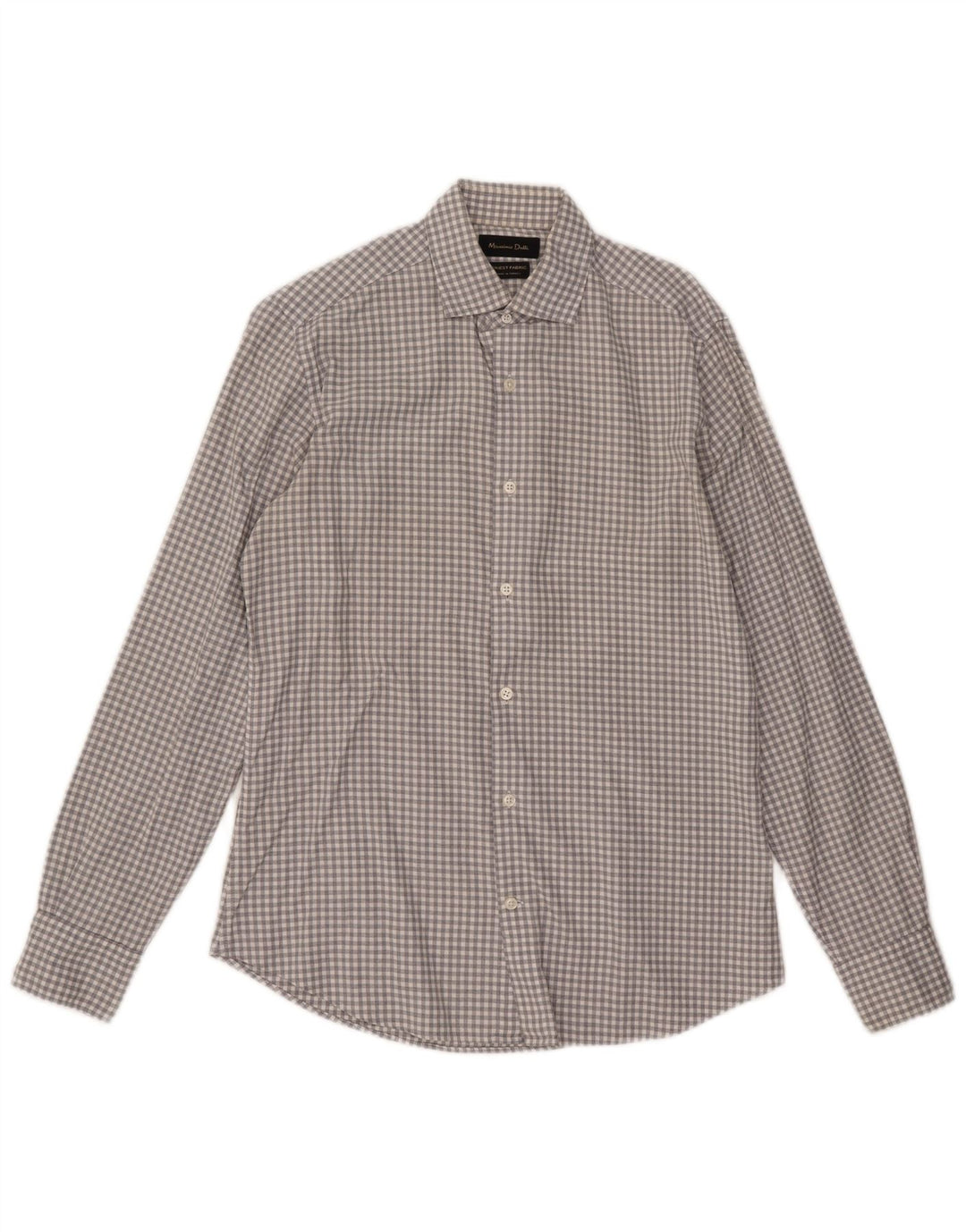 Koszula męska Massimo Dutti, mała, szara kratka