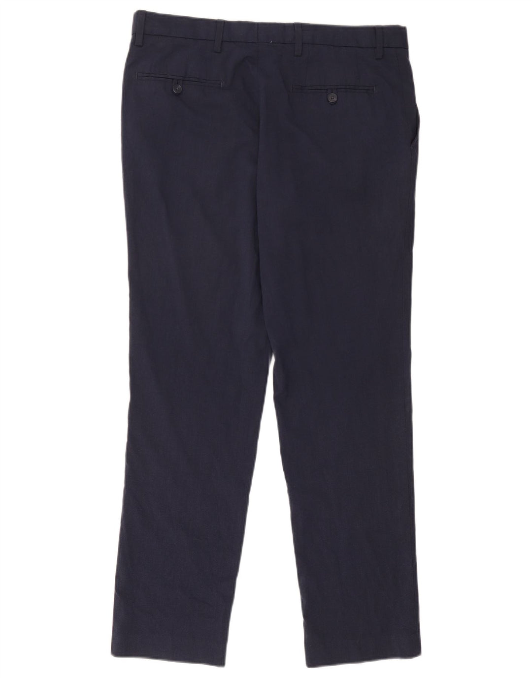 Męskie spodnie chino Marks & Spencer Slim Fit W34 L31 Granatowy poliester