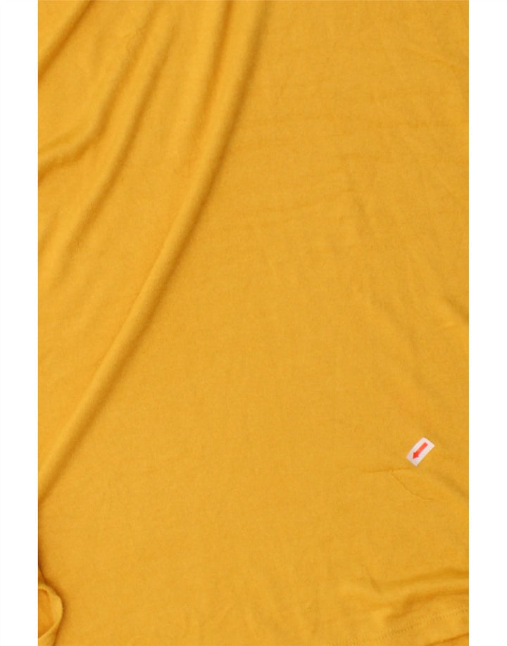 ORVIS Mens T-Shirt Top 2XL Yellow Polyester Vintage Orvis and Second-Hand Orvis from Messina Hembry 