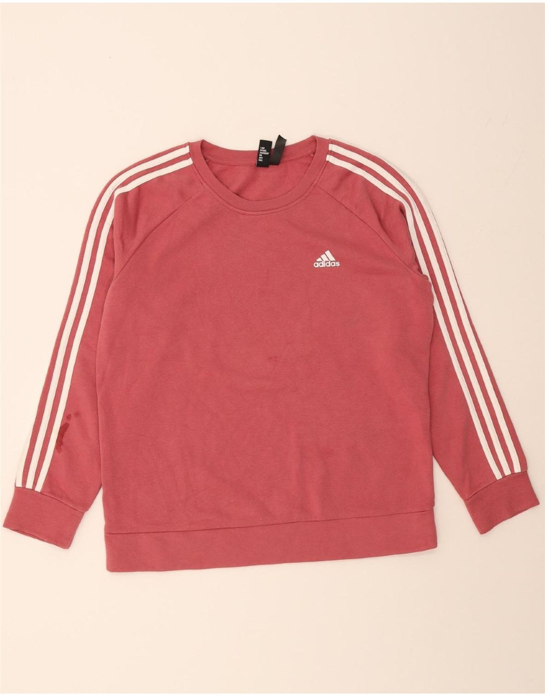 ADIDAS Womens Sweatshirt Jumper UK 20/22 XL Pink Polyester Vintage Adidas and Second-Hand Adidas from Messina Hembry 