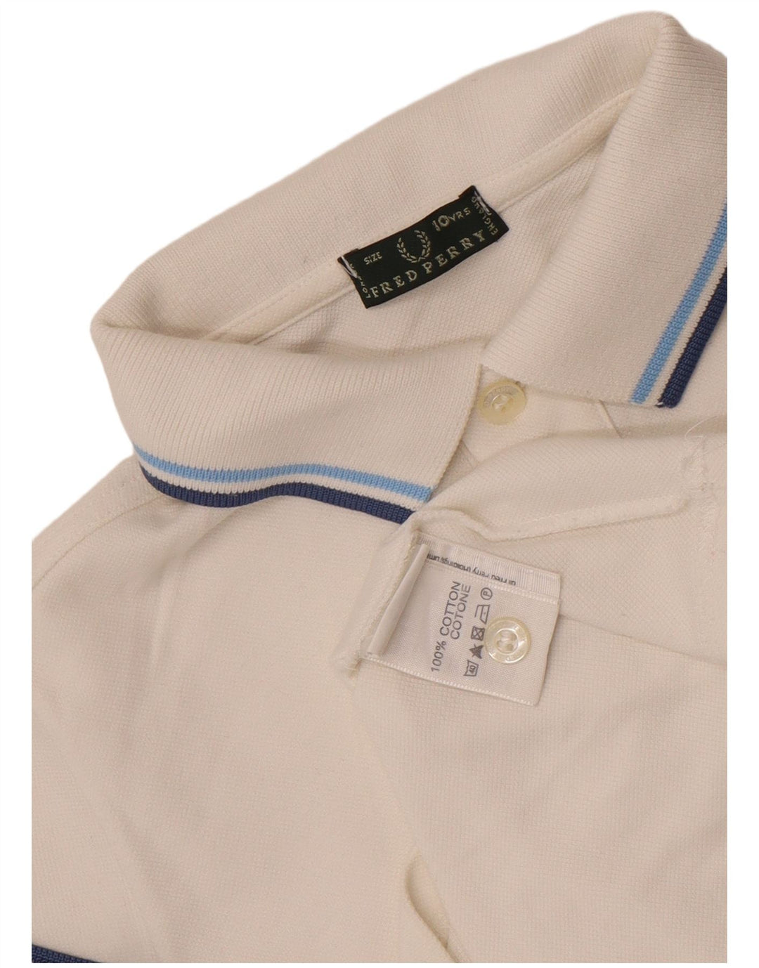 Chłopięca koszulka polo Fred Perry 9-10 lat, bawełniana w białe paski