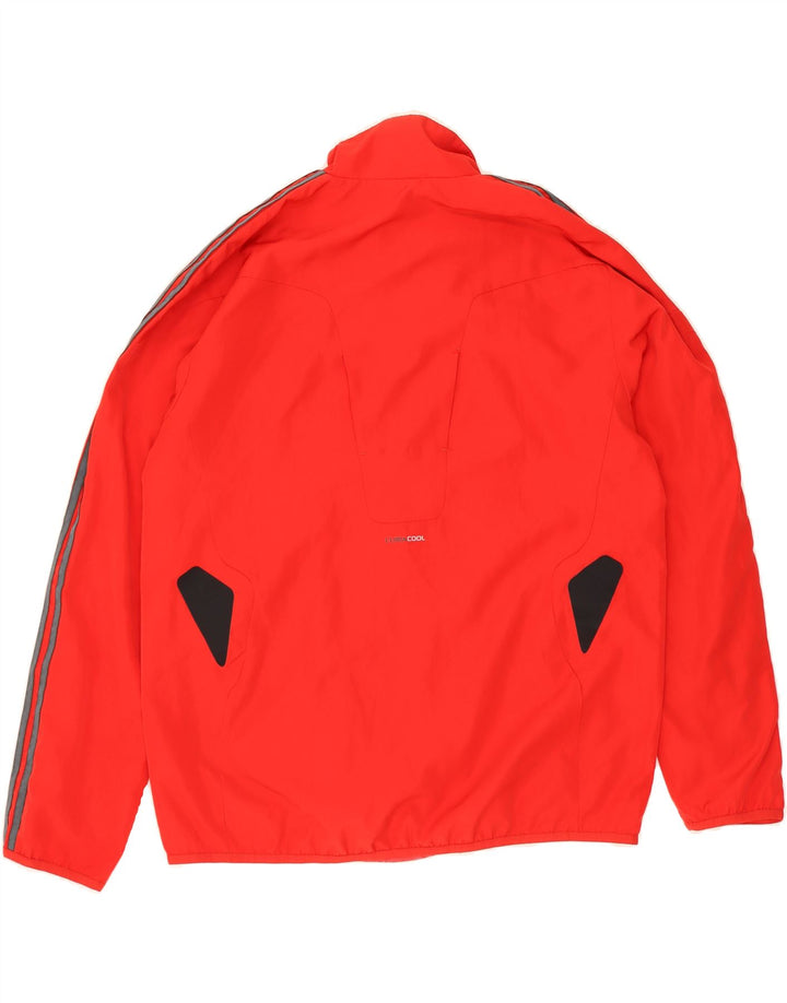 ADIDAS Mens Climacool Tracksuit Top Jacket Large Red Colourblock Polyester Vintage Adidas and Second-Hand Adidas from Messina Hembry 