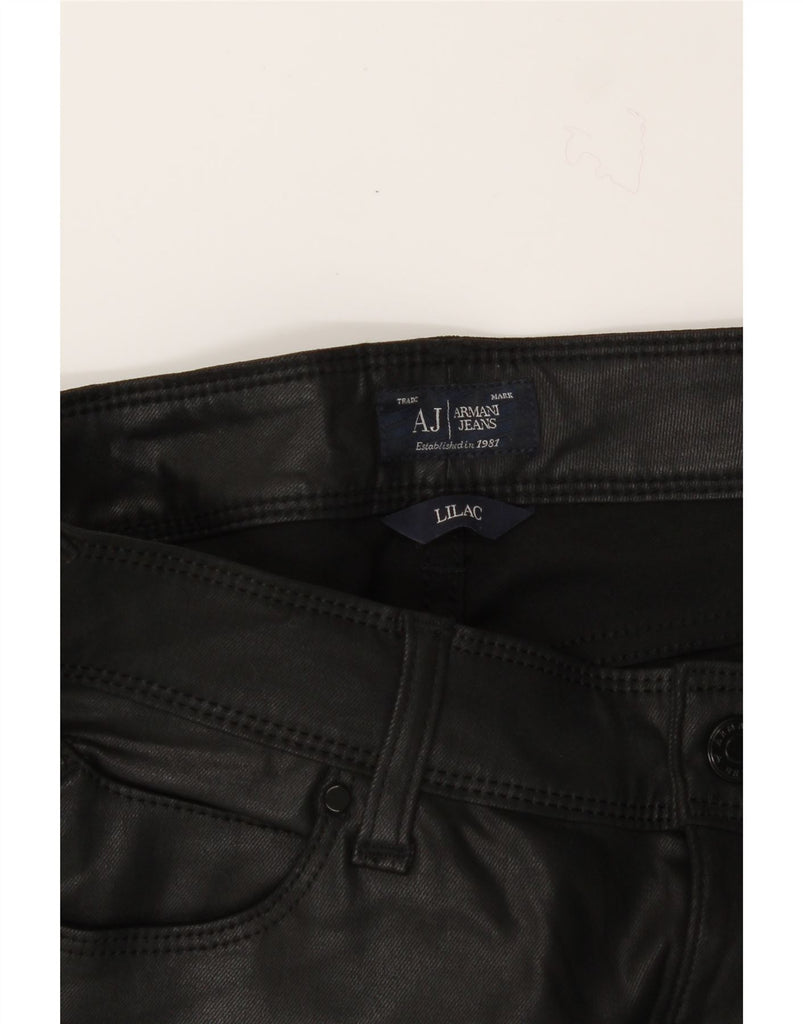 ARMANI Womens Lilac Skinny Jeans W31 L31 Black Modal Vintage Armani and Second-Hand Armani from Messina Hembry 