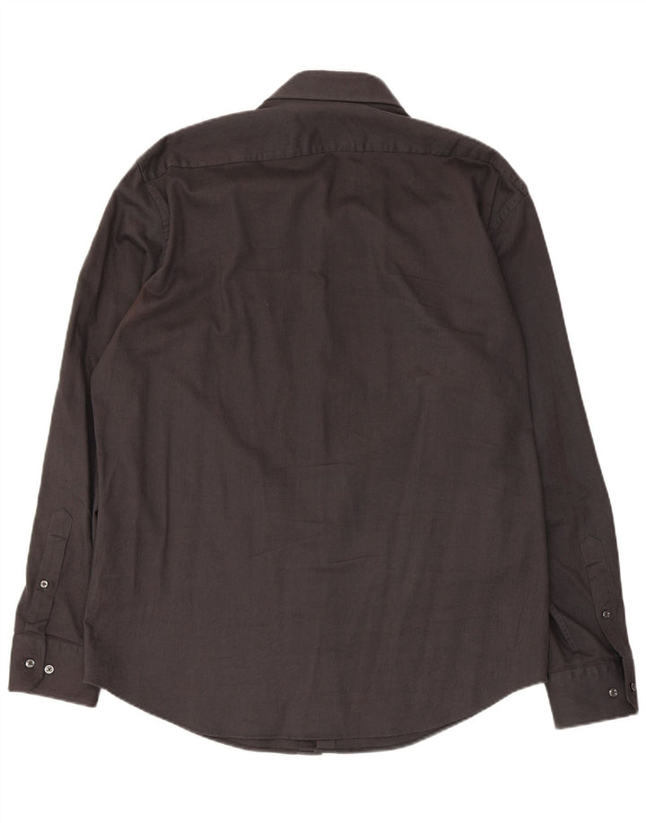 Koszula męska Hugo Boss o regularnym kroju, rozmiar 43 17 XL, szara bawełna