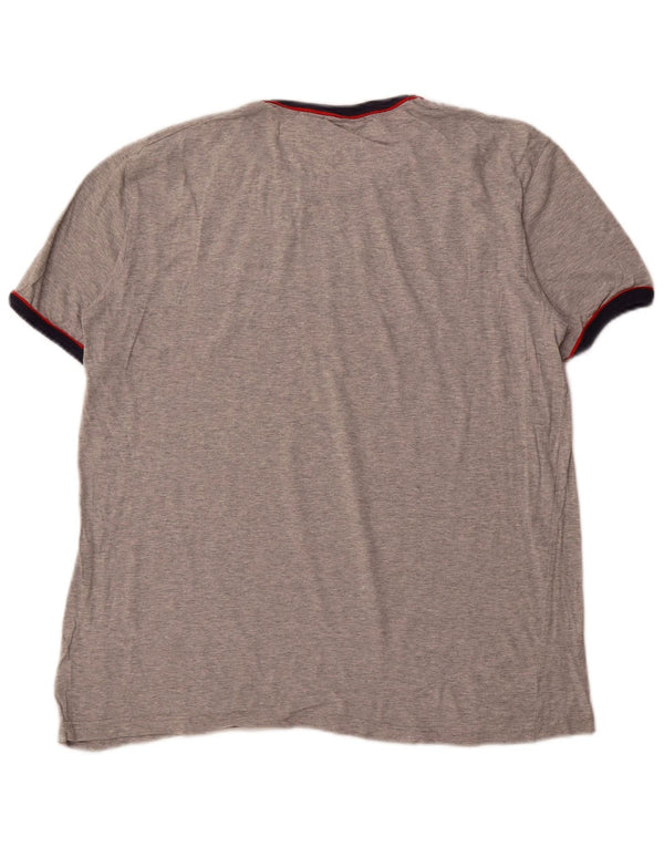 T-shirt damski FILA Top UK 18 XL, bawełniany w szare paski