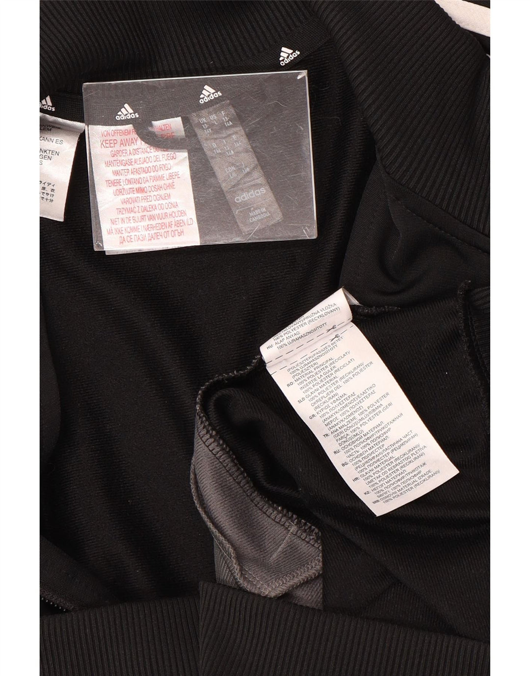 Chłopięca kurtka dresowa ADIDAS Aeroready 13-14 lat w kolorze czarnym