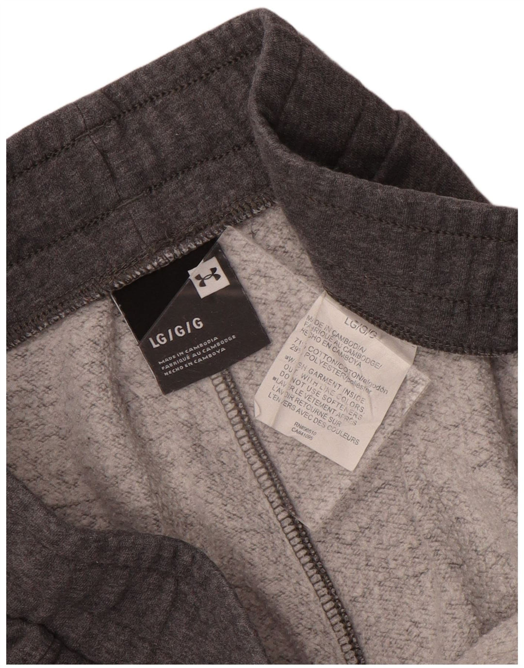 Męskie spodnie dresowe Under Armour, duże, szare, bawełniane w plamki