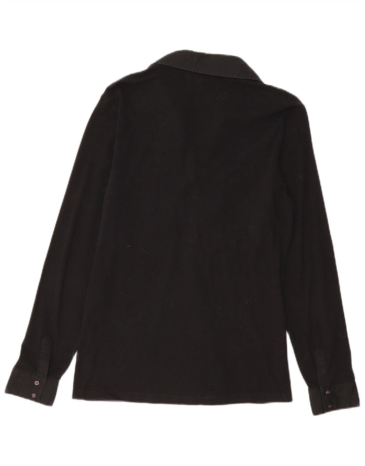 Damska koszulka polo MARINA MILITARE z długim rękawem UK 18 XL, czarna bawełna