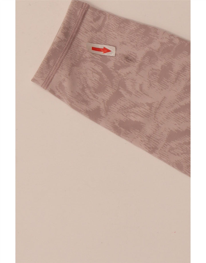 Damskie legginsy Athleta z abstrakcyjnym wzorem UK 8, mały, różowy nylon