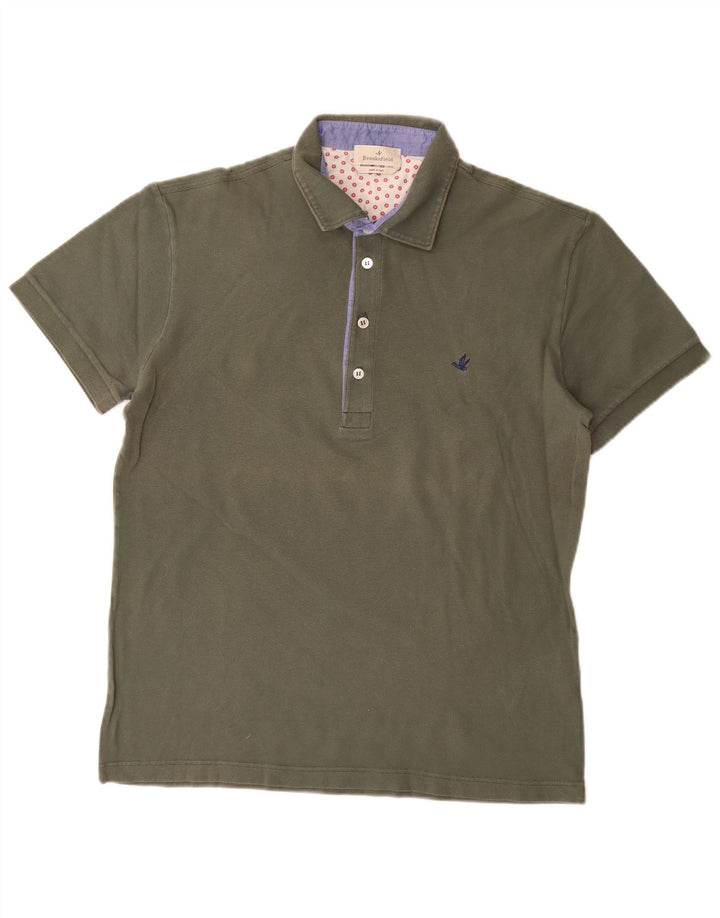 Męska koszulka polo Brooksfield IT 52, duża, bawełniana khaki