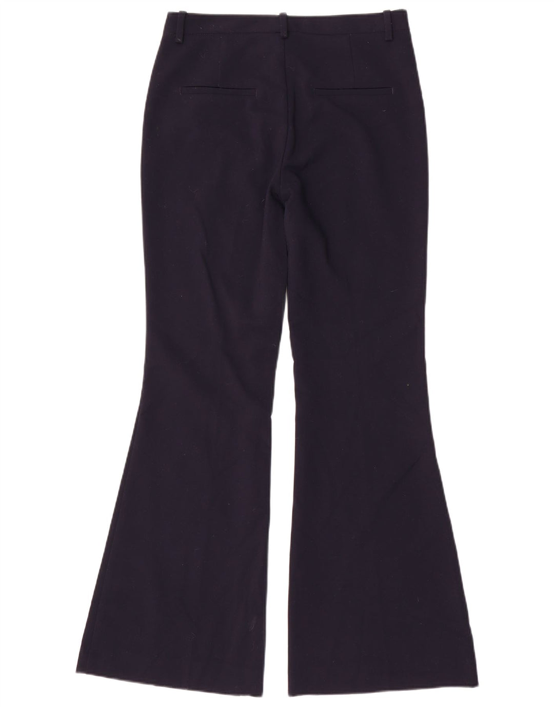 Spodnie damskie Zara Flare, małe, W26 L31, granatowe, poliestrowe