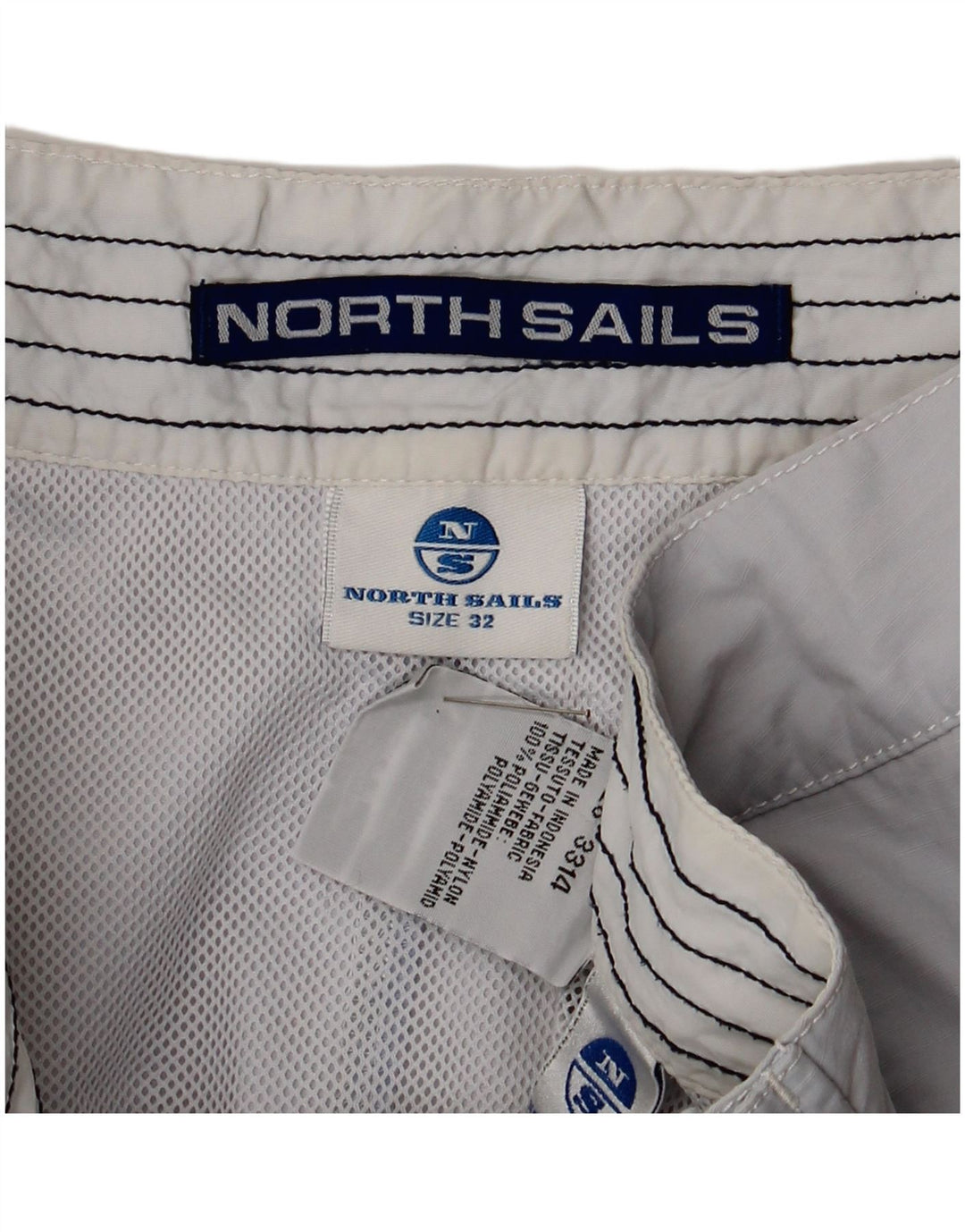 Męskie spodenki kąpielowe North Sails Graphic, nylon w kolorze średnioszarym