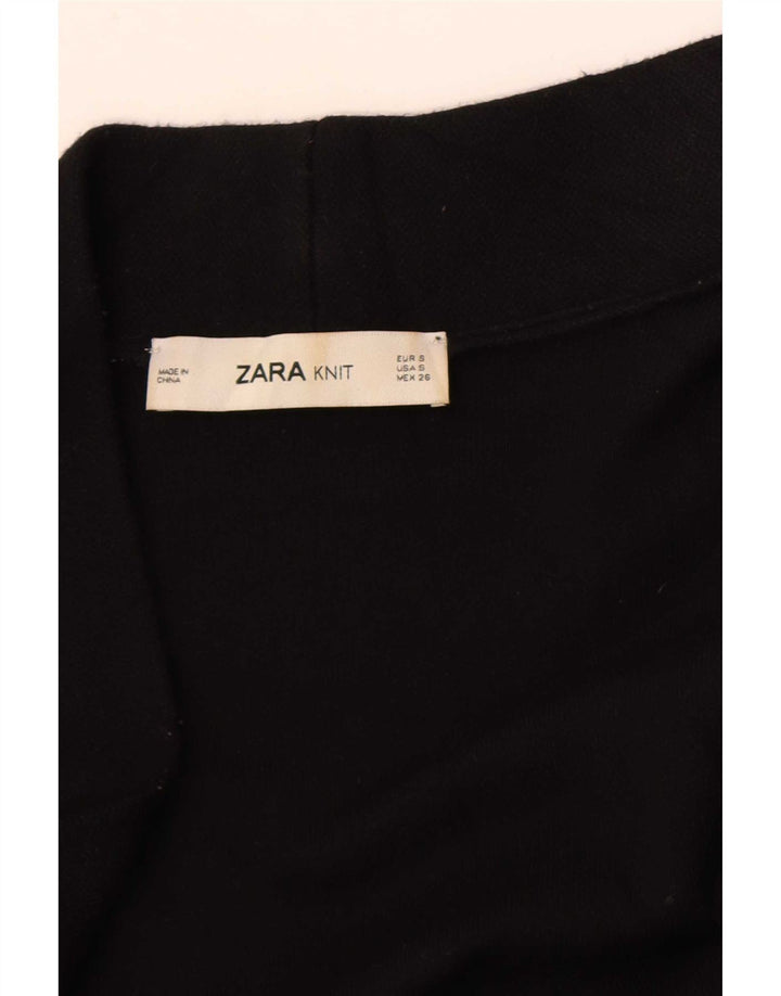 Sweter damski Zara Longline Open Cardigan UK 10 Small Black