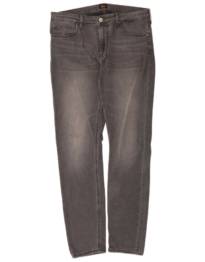 Męskie jeansy Lee Malone Slim W34 L32 Szara bawełna