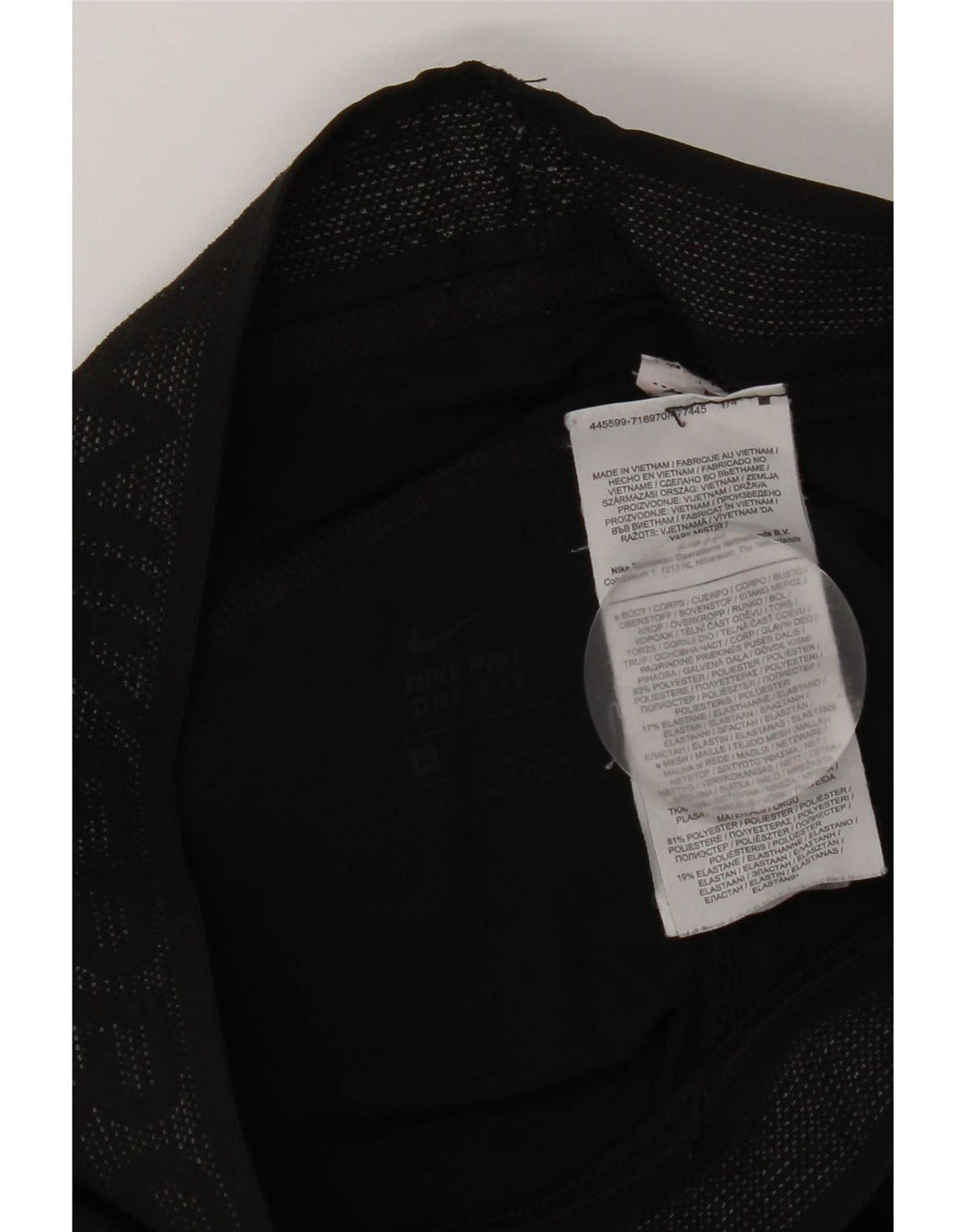 Damskie legginsy Nike UK 12, średni czarny poliester