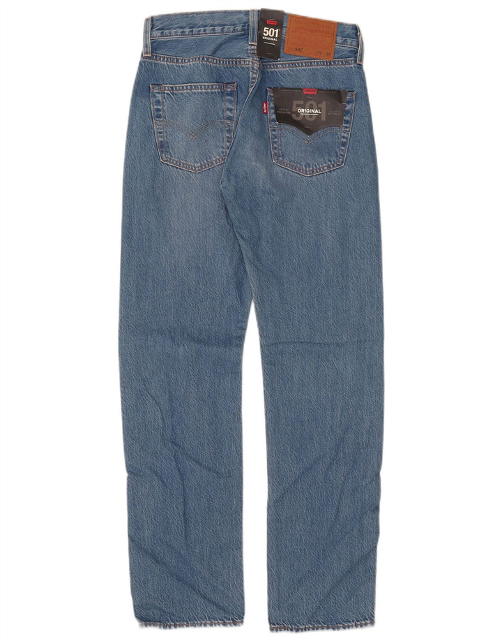 Damskie jeansy Levi's 501 Straight W26 L30 Niebieskie bawełniane