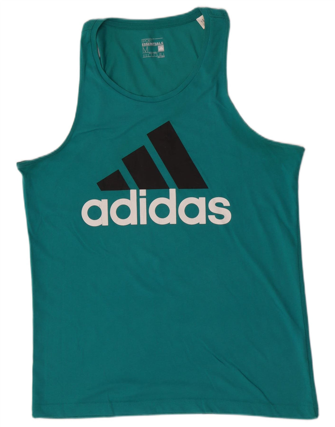 Męska kamizelka Adidas Climalite Graphic Top, średnia turkusowa bawełna