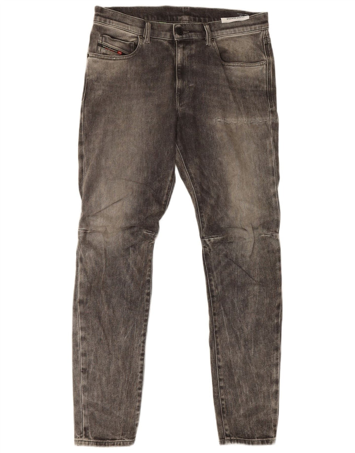 Diesel Męskie D-Strukt Slim Jeans W32 L32 Szara bawełna