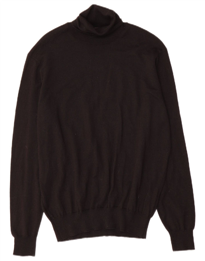 Marks & Spencer Damski sweter z golfem UK 16, duży, czarny