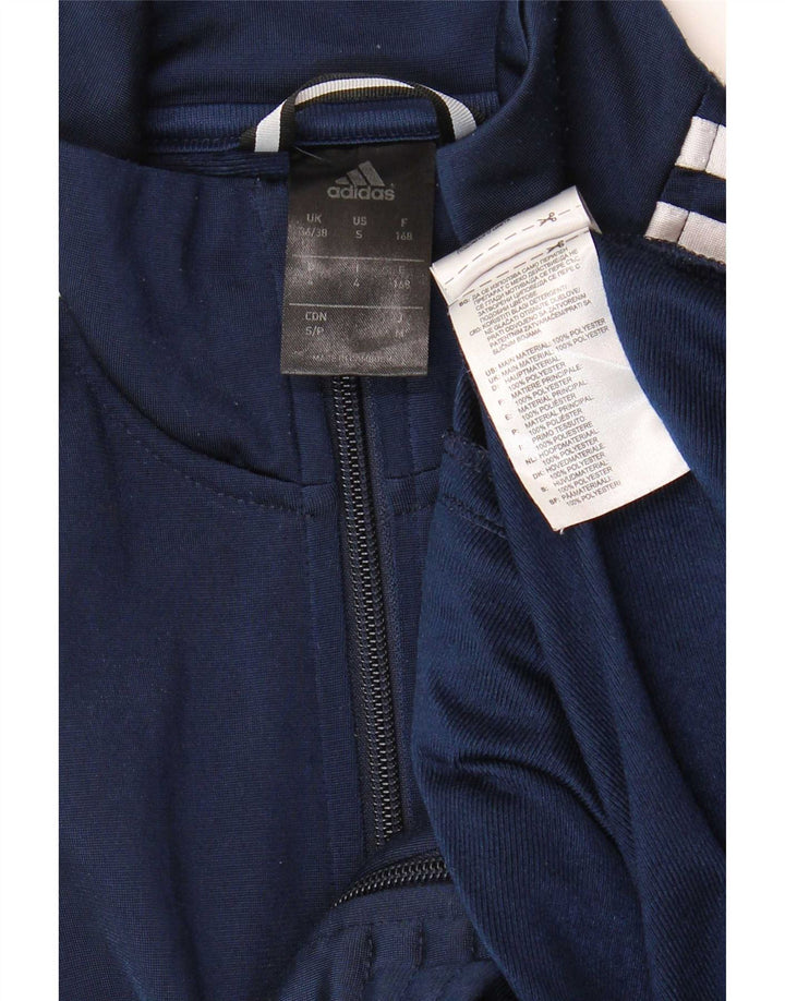 Adidas Męska kurtka dresowa UK 36/38 Mały granatowy poliester