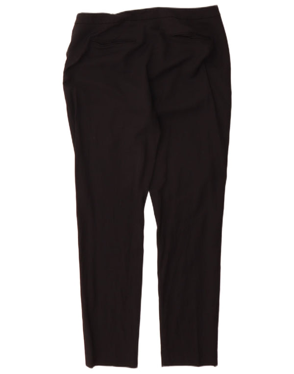 Damskie spodnie garniturowe Reiss UK 10 Small W28 L29 Czarna wełna