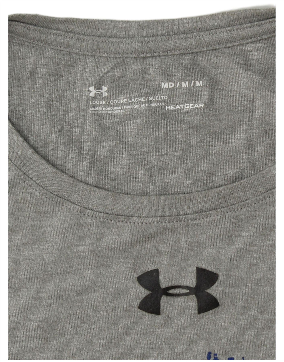 Męski t-shirt z grafiką UNDER ARMOUR Heat Gear, średnioszary