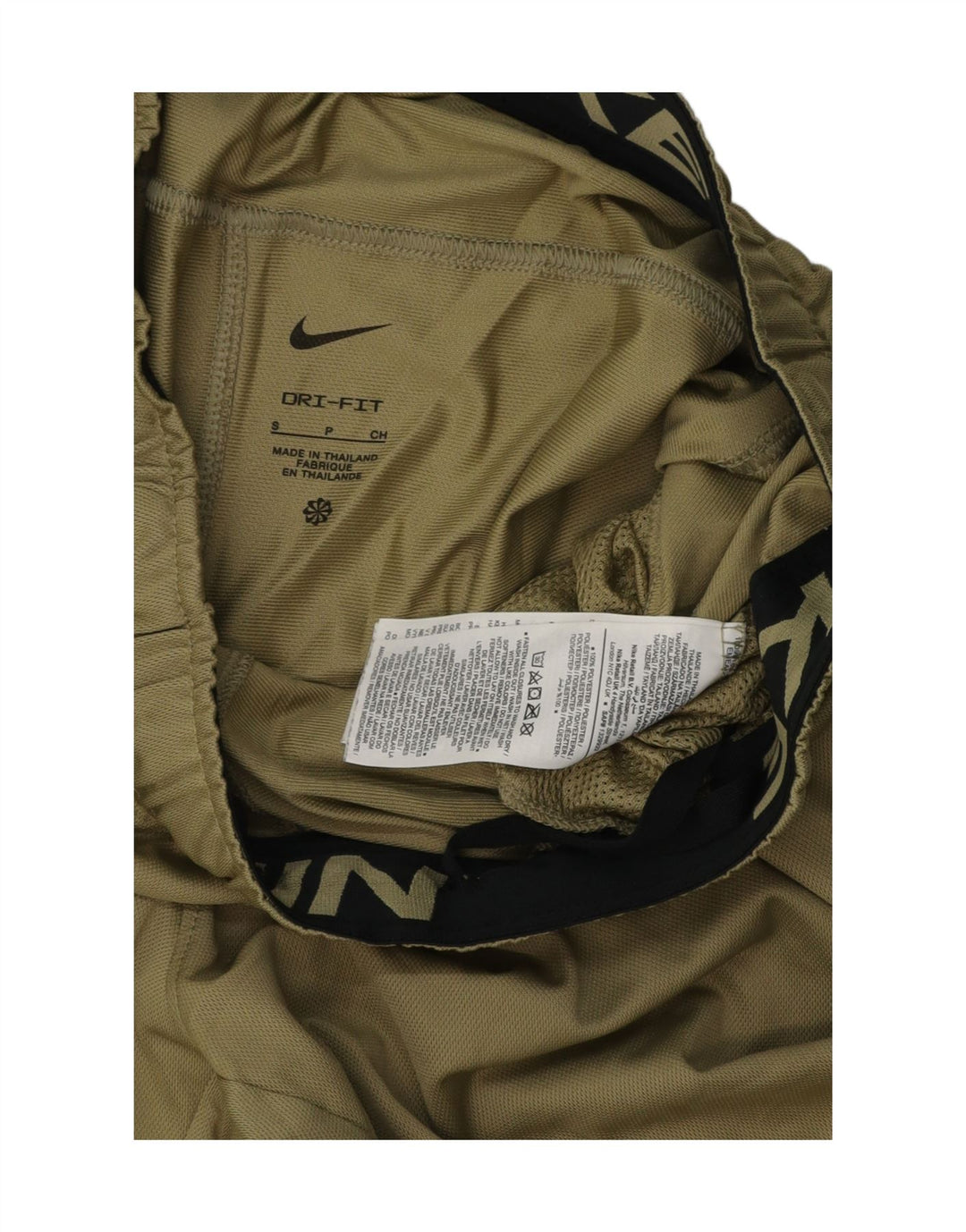 Męskie spodenki sportowe Nike Dri Fit, małe, zielone, z poliestru