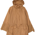 MASSIMO DUTTI Damska kurtka parka z kapturem UK 14, średnia beżowa bawełna