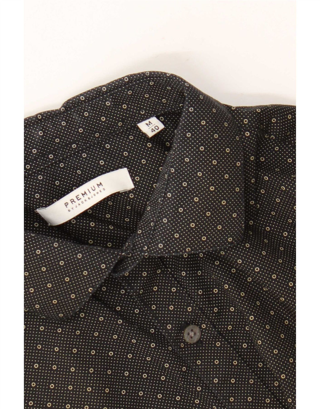 Koszula męska Jack & Jones, rozmiar 40, średnia czarna w kropki