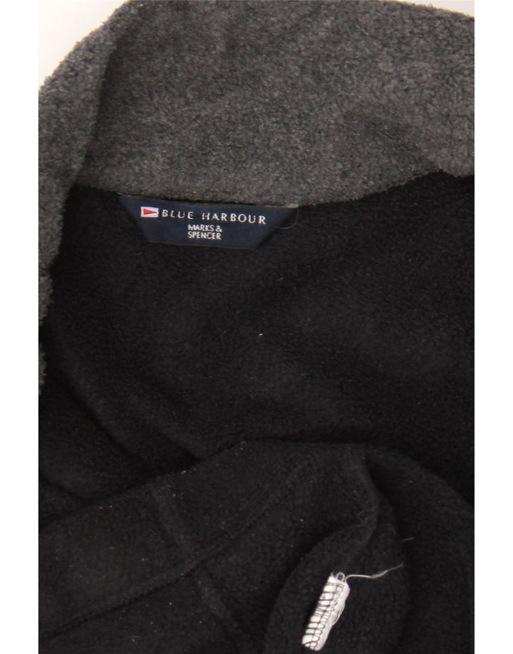 Męska niebieska kurtka polarowa Marks & Spencer Harbor UK 42 XL, czarna