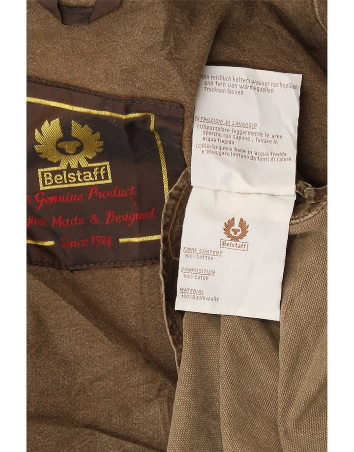 Męska kurtka użytkowa Belstaff UK 38 Średniobrązowa, bawełniana