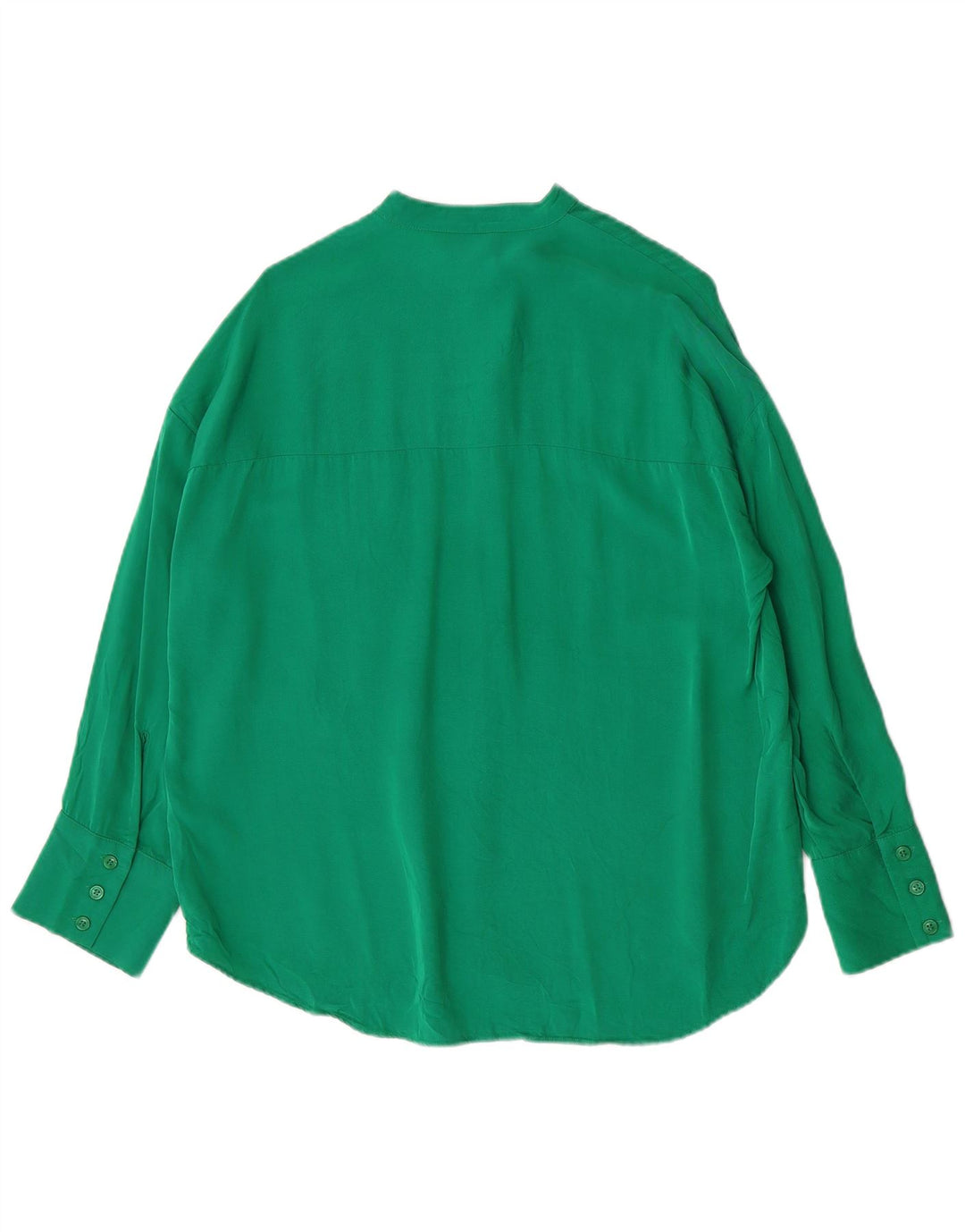 Damska koszula oversize Zara UK 6 XS Zielona wiskoza